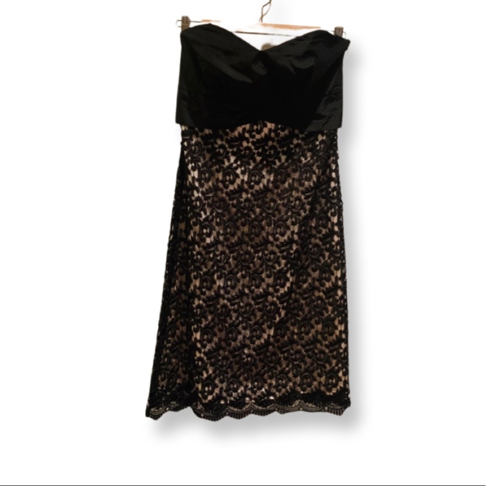 White House Black Market Cocktail Date Night Wedding Guest Lace Dress Size 2
